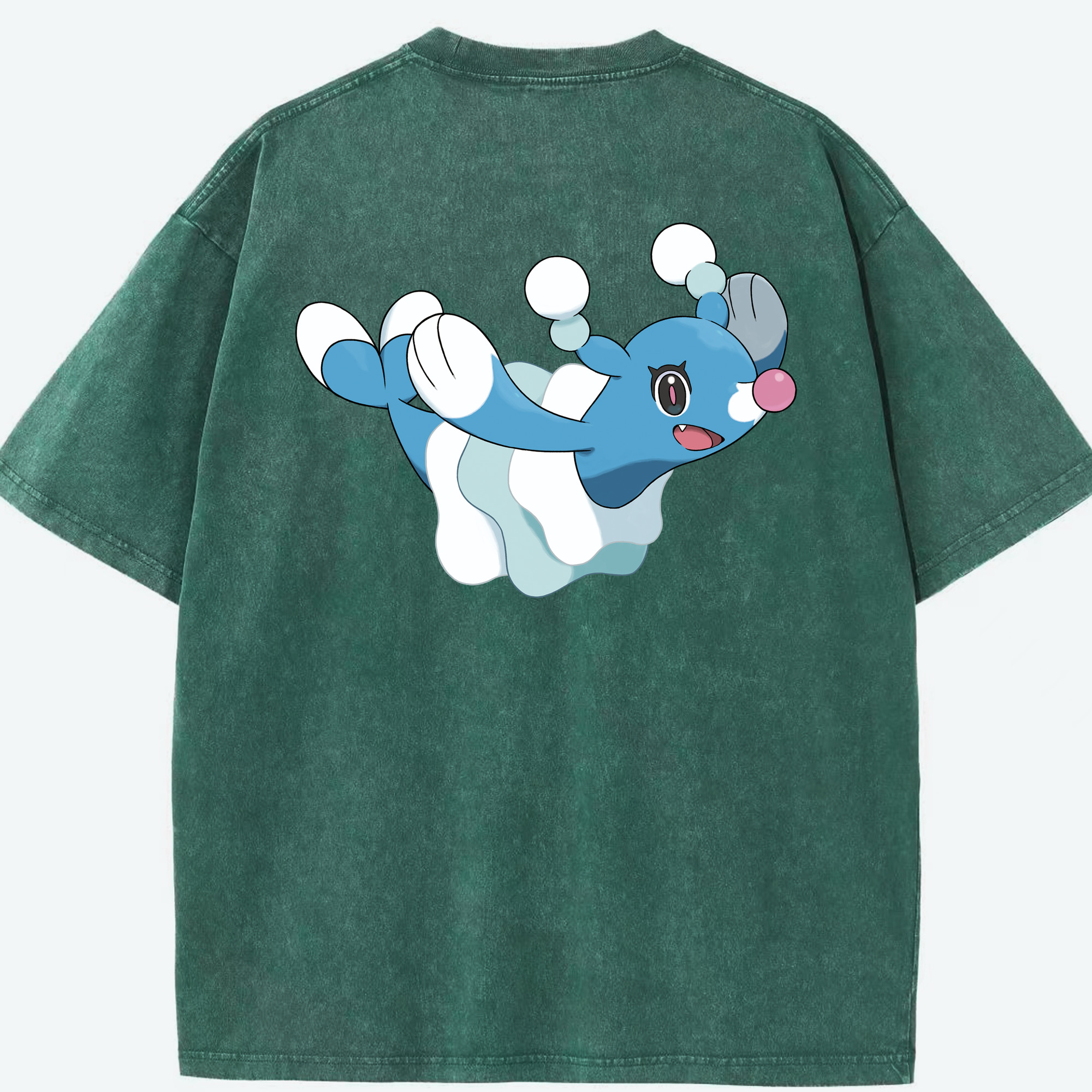 （画像用） ポケットモンスター Pokémon 綿100% ヴィンテージ風 半袖Tシャツ（背面プリント）